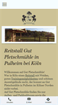 Mobile Screenshot of gut-pletschmuehle.de